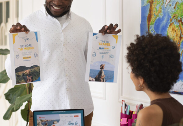 side-view-people-travel-agency-office